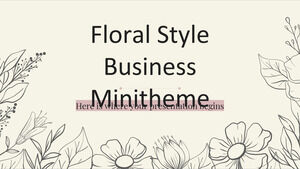 Floral Style Business Minitheme