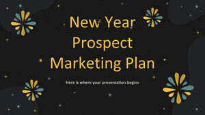 Plano de marketing de perspectiva de ano novo