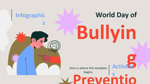 Infografía de las actividades del Día Mundial de la Prevención del Bullying
