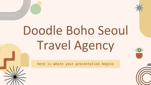 Agencia de viajes Doodle Boho Seúl