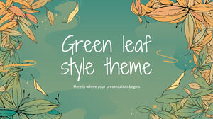 Tema stilului Green Leaf