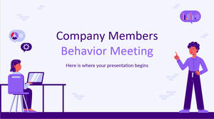 Spotkanie dotyczące zachowania członków firmy