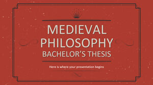 Medieval Philosophy Bachelor's Thesis