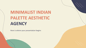 Agentur für minimalistische indische Palettenästhetik
