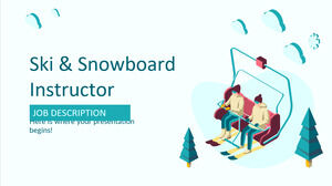 Descrierea postului de instructor de schi și snowboard