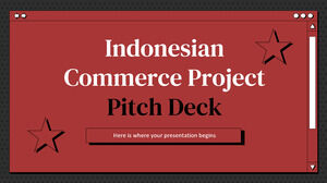 Pitch Deck des indonesischen Handelsprojekts