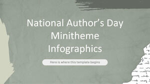 Minithemen-Infografiken zum Nationalen Tag des Autors