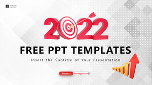 Red 3D Style Business PowerPoint Templates