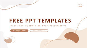 Simple Brown Business PowerPoint Templates