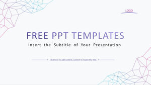 Business-PowerPoint-Vorlagen mit lila Farbverlauf