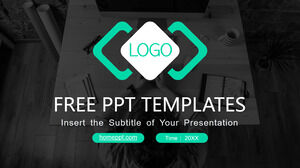 Black personality business PPT templates