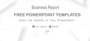 Szablony PowerPoint Business Biały Trójkąt
