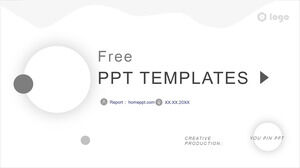 Gray simple style business PPT templates