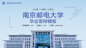 Ogólny szablon PPT do obrony dyplomowej Uniwersytetu Poczty i Telekomunikacji w Nanjing