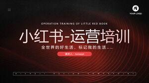 Szablon ppt szkolenia operacyjnego Xiaohongshu