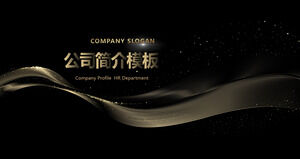La plantilla ppt para la breve introducción de la empresa Heijinfeng