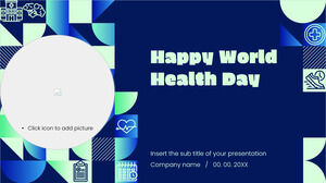 يوم الصحة العالمي السعيد تصميم خلفية عرض تقديمي مجاني لموضوعات العروض التقديمية من Google وقوالب PowerPoint