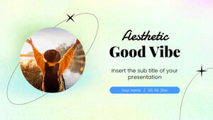 Design di sfondo per presentazioni gratuito Aesthetic Good Vibe per temi di Presentazioni Google e modelli di PowerPoint