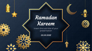 Diseño de fondo de presentación gratuito de Ramadan Kareem para temas de Google Slides y plantillas de PowerPoint