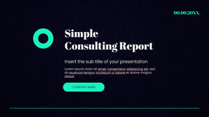 Report di consulenza semplice Progettazione di sfondo per presentazioni gratuite per temi di Presentazioni Google e modelli di PowerPoint
