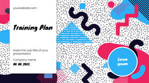 Trainingsplan Kostenloses Präsentationshintergrunddesign für Google Slides-Themen und PowerPoint-Vorlagen
