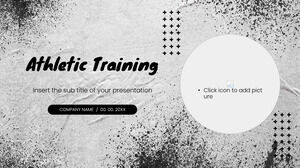 Google Slaytlar temaları ve PowerPoint Şablonları için Atletik Eğitim Ücretsiz Sunum Arka Plan Tasarımı