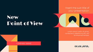 Neues kostenloses Präsentationshintergrunddesign von Point of View für Google Slides-Themen und PowerPoint-Vorlagen