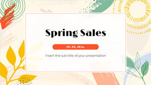 Spring Sales Бесплатный дизайн фона презентации для тем Google Slides и шаблонов PowerPoint