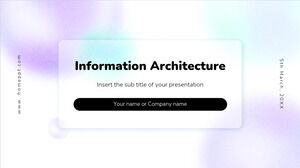 Architektura informacji Darmowy projekt tła prezentacji dla motywów Prezentacji Google i szablonów PowerPoint