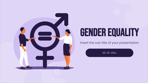 Diseño de fondo de presentación gratuito de igualdad de género para temas de Google Slides y plantillas de PowerPoint