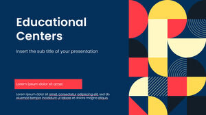 Design de fundal de prezentare gratuită a centrelor educaționale pentru teme Google Slides și șabloane PowerPoint
