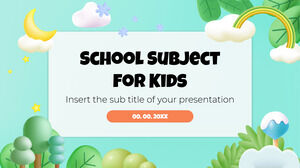 Subjek Sekolah untuk Anak-anak Desain Latar Belakang Presentasi Gratis untuk tema Google Slides dan Templat PowerPoint