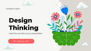 Taller de Design Thinking Diseño de fondo de presentación gratuito para temas de Google Slides y plantillas de PowerPoint