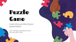 Design de fundal de prezentare gratuit pentru jocuri de puzzle pentru teme Google Slides și șabloane PowerPoint