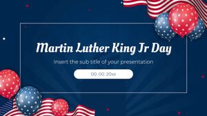 Martin Luther King Jr Day Design di sfondo per presentazioni gratuite per il tema Presentazioni Google e modello PowerPoint