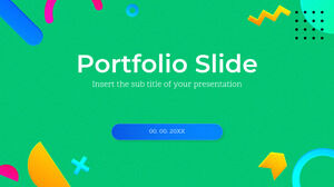 Modèle PowerPoint gratuit pour les diapositives du portfolio