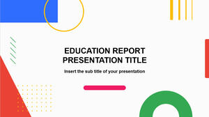 Template Powerpoint Gratis untuk Laporan Pendidikan