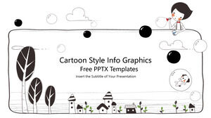 Modelo de Powerpoint gratuito para marketing de desenho animado