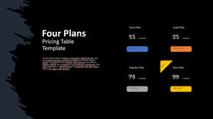 黑暗定价计划的免费 Powerpoint 模板