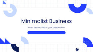 Modelo de Powerpoint gratuito para negócios minimalistas