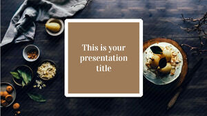 Free Powerpoint Template for Brown Stylish