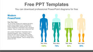 Plantilla de Powerpoint gratuita para gráfico de corte equivalente