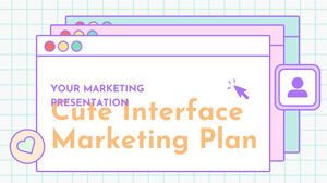 Netter Interface-Marketingplan. Kostenloses PPT- und Google Slides-Design