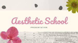 Apresentação Escola de Estética. PPT gratuito e tema do Google Slides