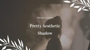 Presentación de sombra bastante estética. Tema gratuito de PPT y GS