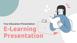 E-Learning-Präsentation. Kostenlose PPT-Vorlage und Google Slides