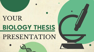 Biologie Diplomarbeit. Kostenlose PPT-Vorlage und Google Slides-Design