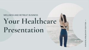 健康和静修介绍。 免费 PPT 模板和 Google 幻灯片主题
