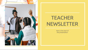 Lehrer-Newsletter. Kostenlose PPT-Vorlage und Google Slides-Design
