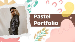 Portfólio Pastel. Modelo de PPT grátis e tema do Google Slides